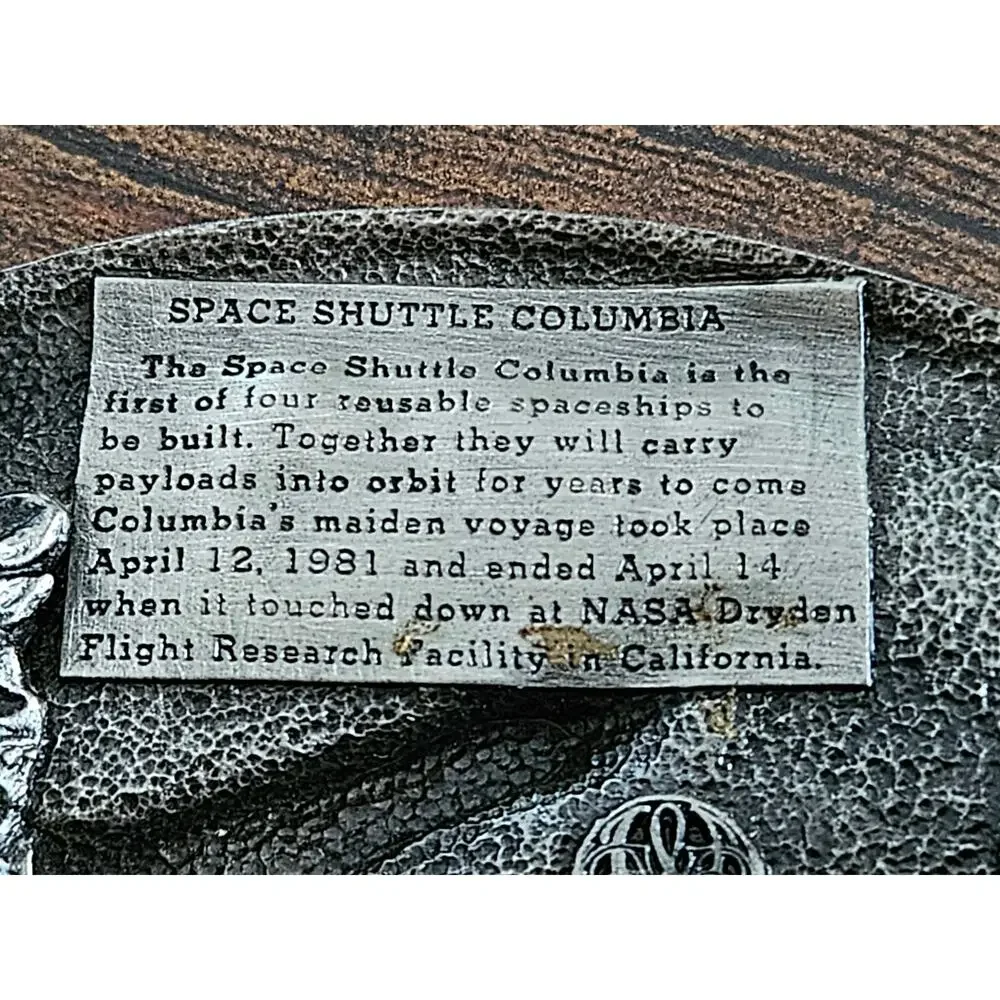 Space Shuttle Columbia Belt Buckle